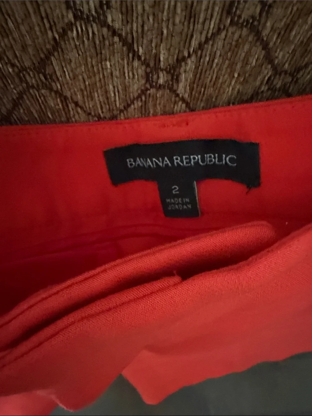 Banana Republic Bright Red Tailored Bermuda Shorts - Picture 2 of 4